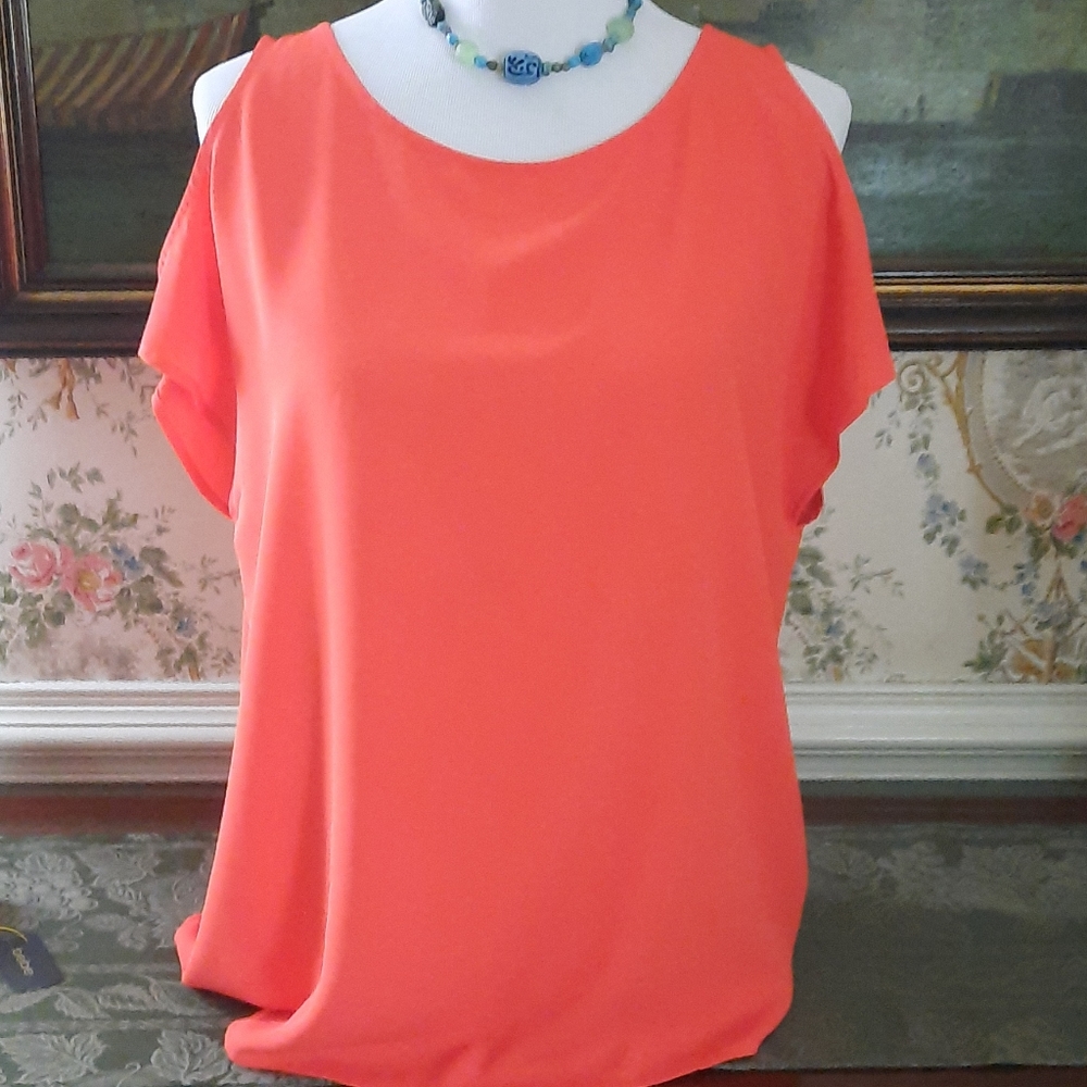 Nine West cold-shoulder top,  M